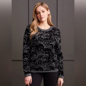 Tribal Jacquard Scoop Neck: P/Small